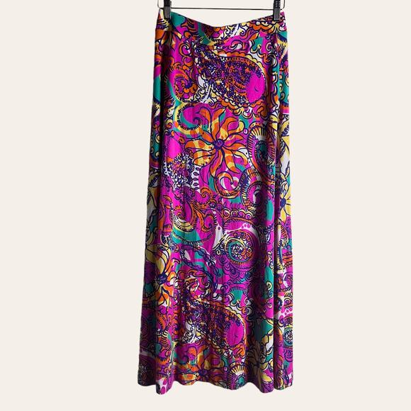 Lilly Pulitzer Beale See and Be Seen Printed Multicolor Maxi Skirt Size XS - Picture 4 of 6